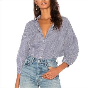 The Great oversized stripped shirt 1